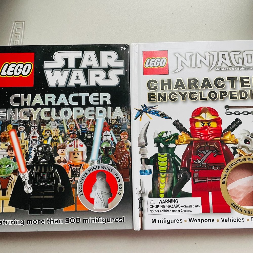 DK Lego Characters Encyclopedia Ninjago/Star Wars Lot of 2